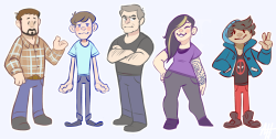 moopdrea:  I got a few asks from people wondering if I was gonna do caricatures the rest of the game grumps crew so I did!! (The Dan and Arin ones can be found here!) 