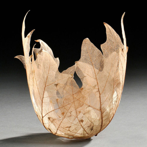 littlelimpstiff14u2: Beautiful Leaf Bowls Made From Real Leaf Skeletons by Kay Sekimachi Ethereal bo