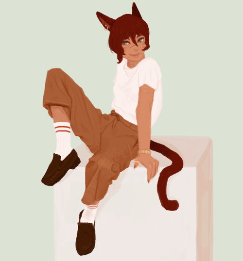 poppymilkweed:doodled poppy in some cute outfits to force myself to practice drawing clothes. i gues