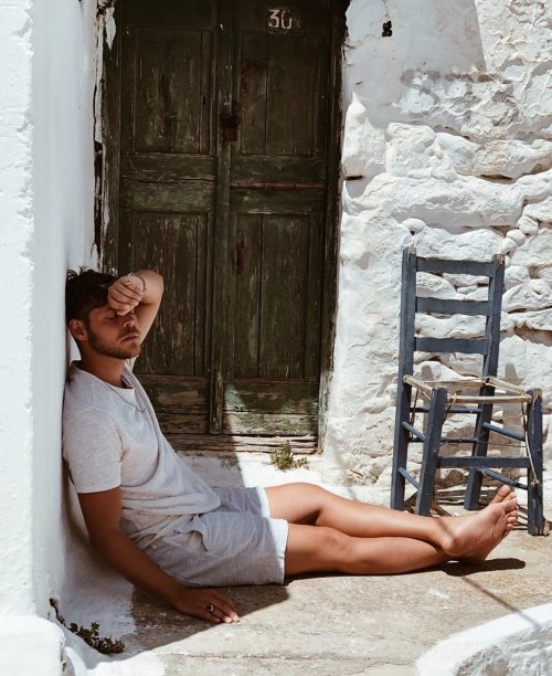 Greek actor Orestis Karydas’ feet