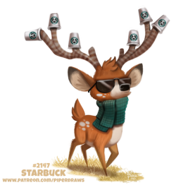 cryptid-creations: Daily Paint 2147. Starbuck Daily Book and Prints available at: http://ForgePublishing.com/shop  For full res WIPs, art, videos and more: https://www.patreon.com/piperdraws Twitter  •  Facebook  •  Instagram  •  DeviantART