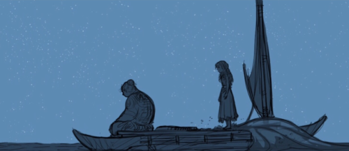 scurviesdisneyblog:Storyboard panels for Moana by John Ripa (x)