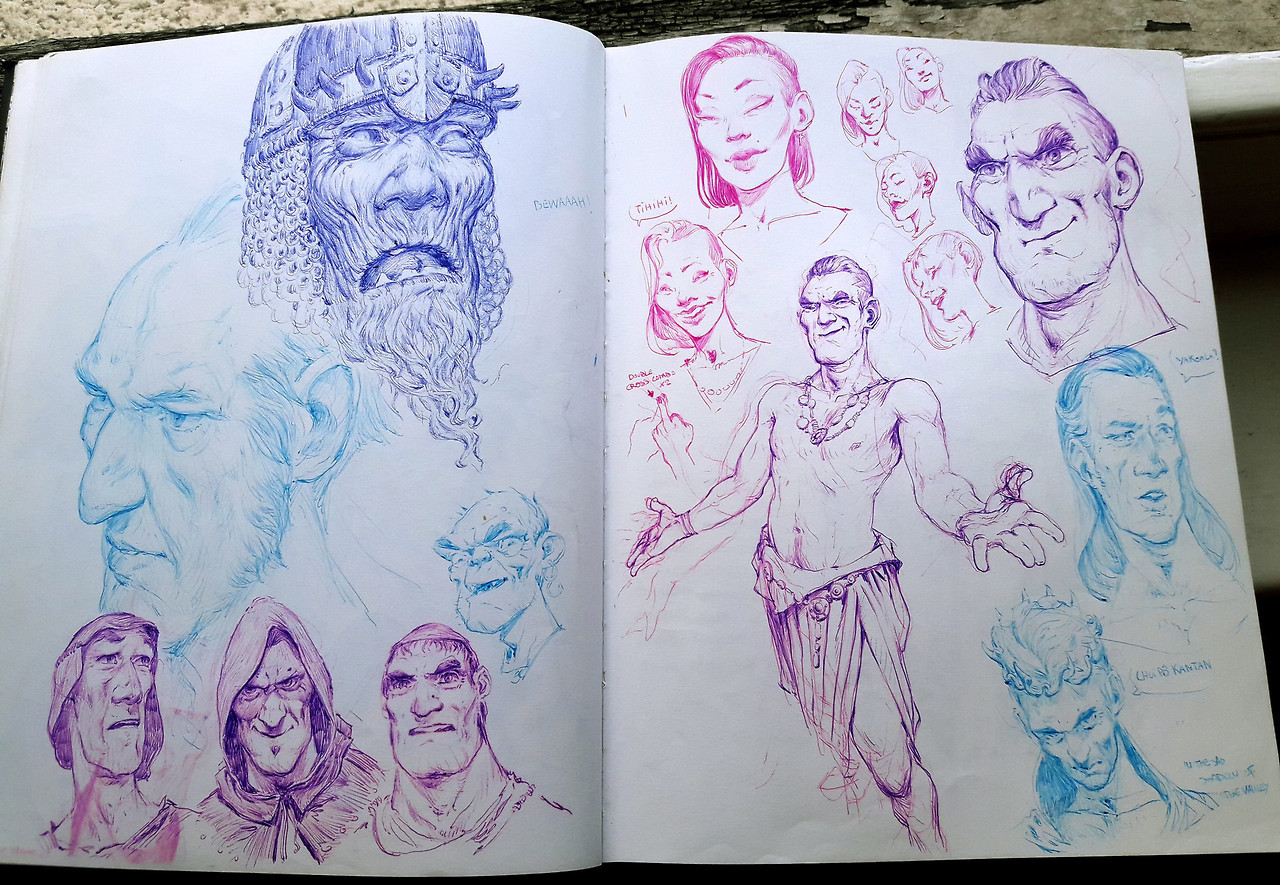quarkmaster:    Sketchbook dump 02  