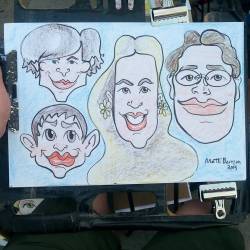 Caricature drawn @dairydelight ! #mattbernson