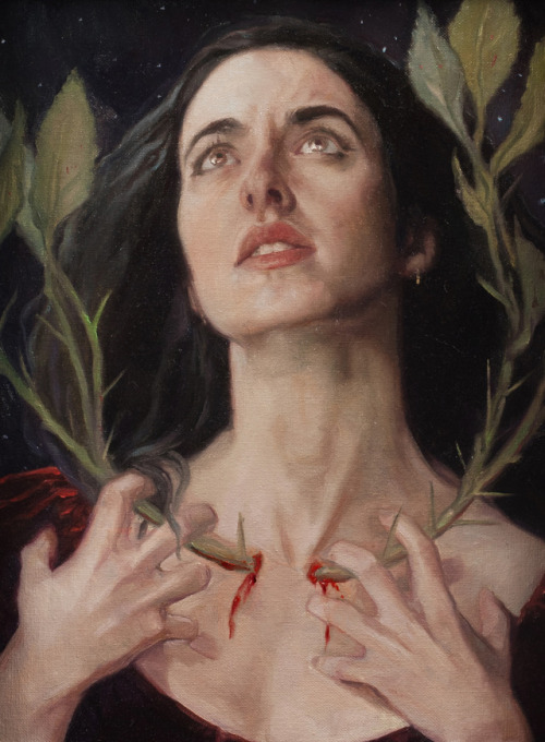 aqua-regia009:Gluttony (Study) - Gail Potocki   From “Seven Deadly Sins” Series