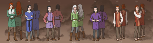 welcometolotr:7/18/13 - The seven sons of Feanor(again)i’m exhausted i’ve gotta stop drawing picture