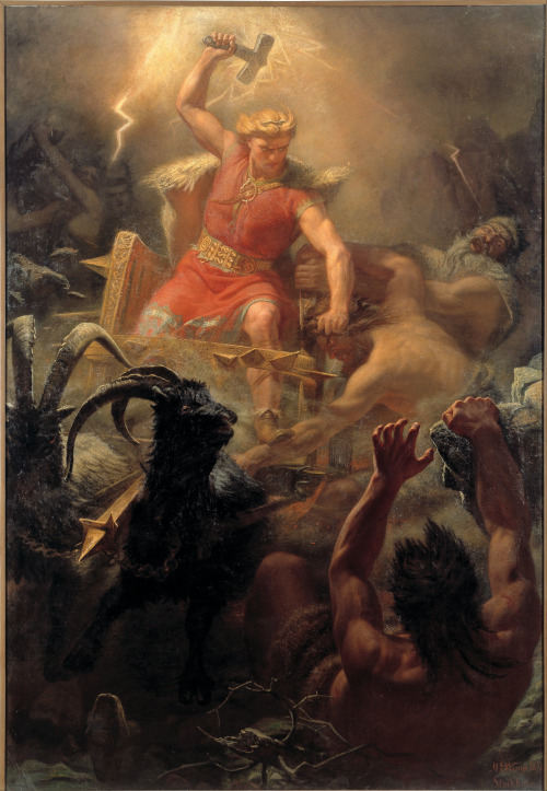 hedendom: St. Olav - An Echo Of Thor?A red bearded warrior, hunting trolls with his axe on his trave