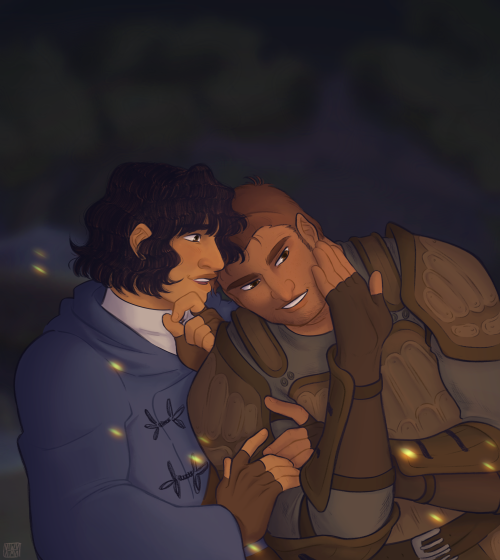 vlwv: “Time for the juicy gossip, I take it?”a little belated something for dragon age d