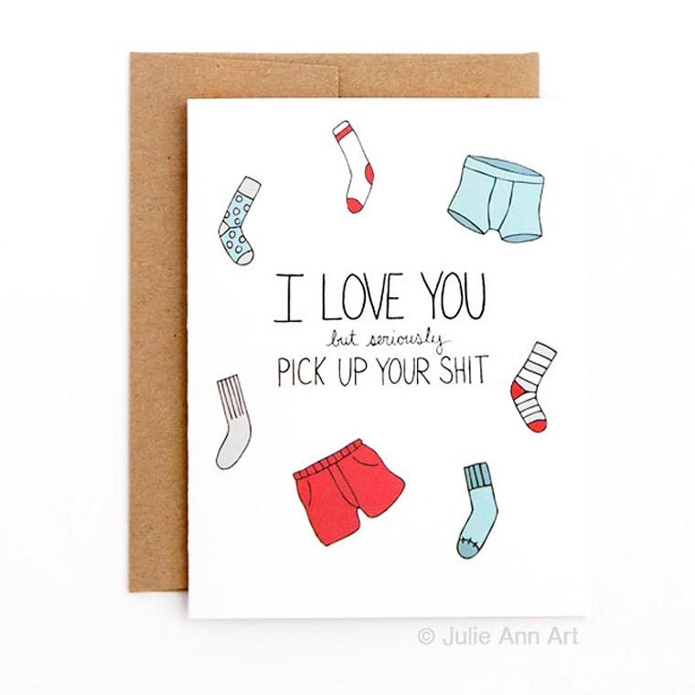 pr1nceshawn:    If Valentine cards were honest… by   Julie Ann. 
