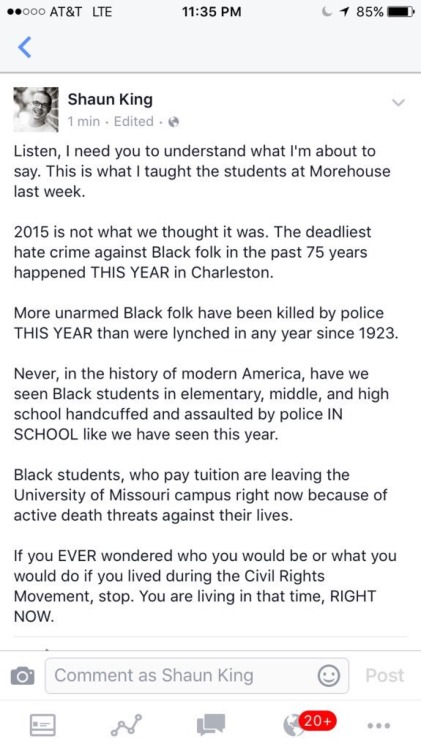 redcasefiles:The shit going down at Mizzou right now is disgusting. Everyone please stay safe tomorr