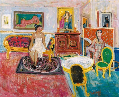 dappledwithshadow:  Carlos Nadal (1917 - 1998)see how many other artists/paintings you can pick out
