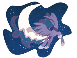 theponyartcollection:  Princess Luna by ~lalindaaa