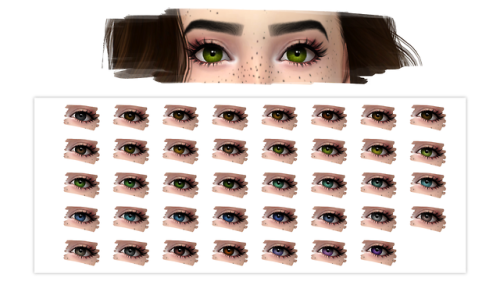 Eye Set V1(Updated) This has been a big project I’ve been working on.I wanted some eye colors 