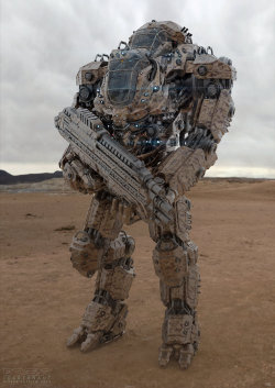 rhubarbes:  Juggernaut Mech Design desert