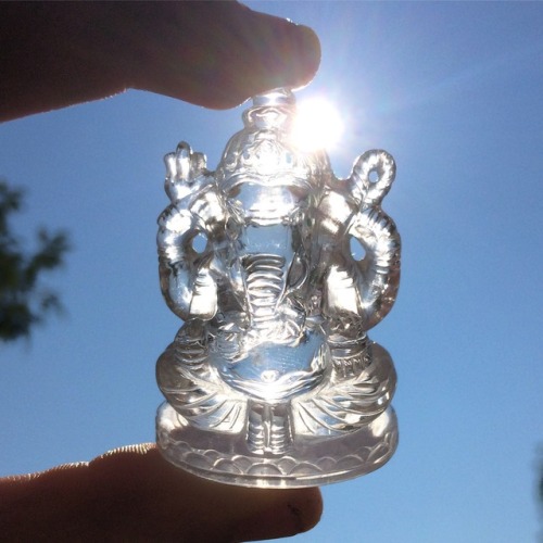 Herkimer Diamond Ganesh Carving, made for InnerVision CrystalsClick Here to See More CrystalsClick H