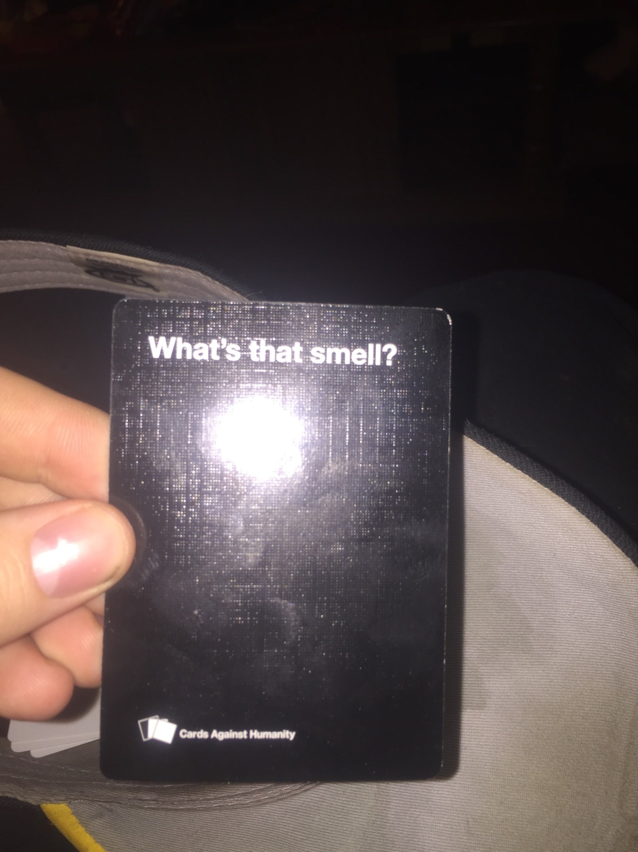 I read the card and the four year old pops off immediately &ldquo; that would