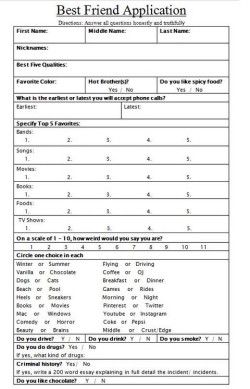 xashleymariexo:  I just think it would be funny if people actually filled this out and sent it to me 😂😊