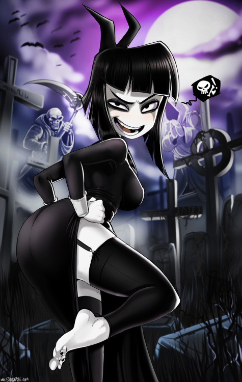 therealshadman:  therealshadman:   Creepy Susie from The Oblongs to go with the other Goth girls on Shadbase Speedpaint of her up on my Youtube. [My TWITTER] [MY DRAWING STREAMS]  EDIT, Added the full Creepy Susie set here on Tumblr. More of her to come