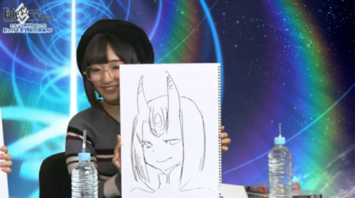 loserwhowatchesanime:Aoi Yuuki’s drawings from the recent FGO story chapter livestream