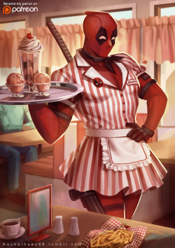 rachelhuey88:  So…… DinerGirl!Deadpool