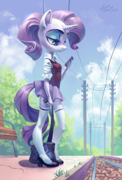 holivi-art: Young Rarity   Redraw my old