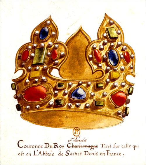 Charlemagne’s St.Louis XV’ crown (chromolithograph)