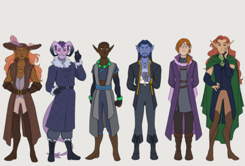 dawnddoesart:Line up of some of my favorite CR2 characters!