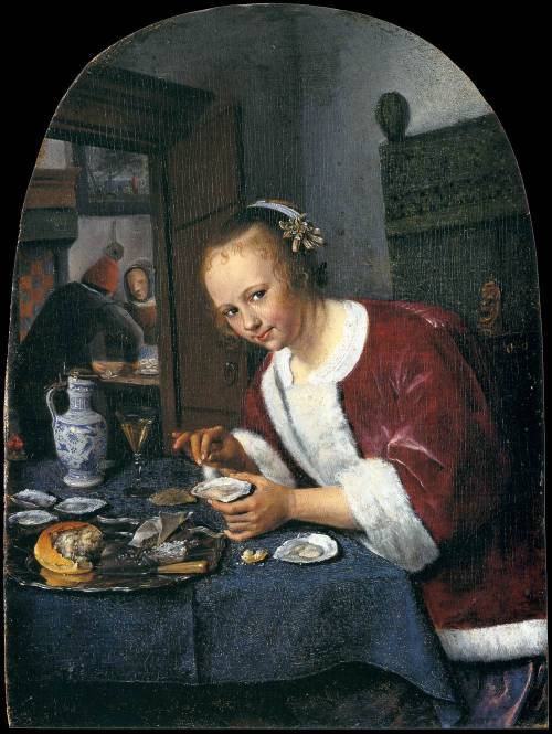 Jan Steen (Leiden 1626 - 1679), The oysters’ eater, 1658-60 c.