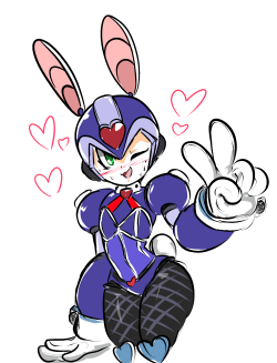 kirbyartstuff:  useless bunny armor