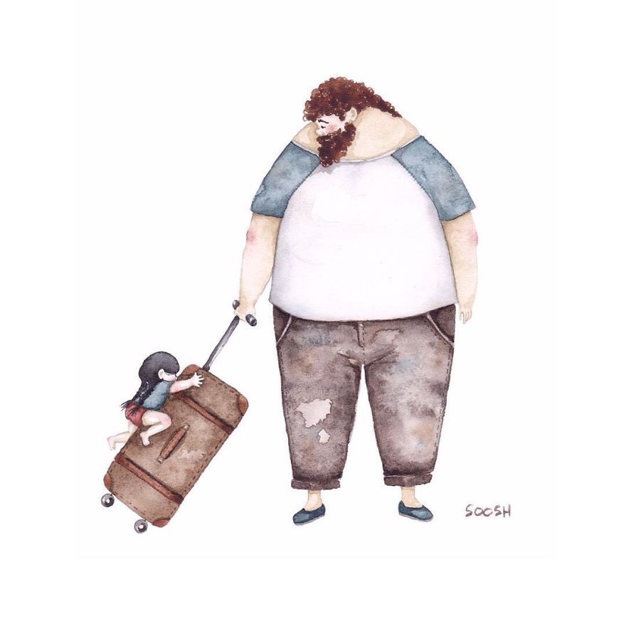  The Inseparable Bond Between Fathers And Daughters Expressed Through 15 New Illustrations