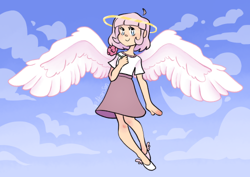 Commission for someone special to me  A cute angel character!  Commission me! http://ko-fi.com/akari