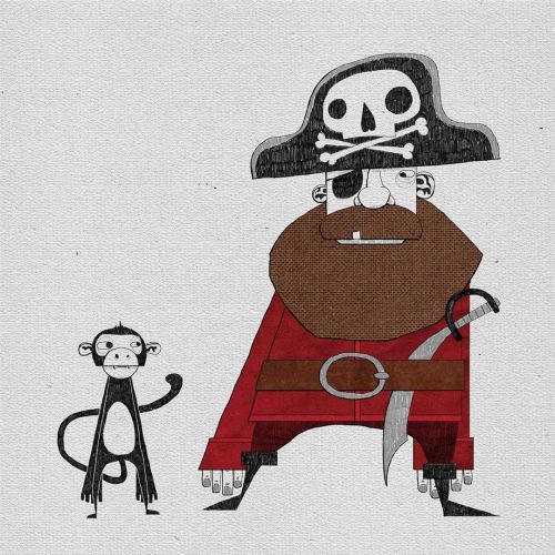 #zrs_art #pirate #collage #illustration #illustrationartists #illustratorsoninstagram #collageillust