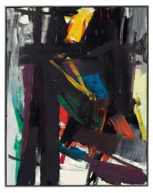 anne-sophie-tschiegg: Franz Kline | King Oliver / oil on canvas/1958