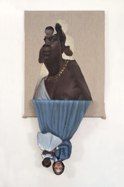 nickelsonwooster: archatlas:  The Art of Titus Kaphar    Titus Kaphar was born in 1976 in Kalamazoo, Michigan. He currently lives and works between New York and Connecticut, USA. His artworks interact with the history of art by appropriating its styles