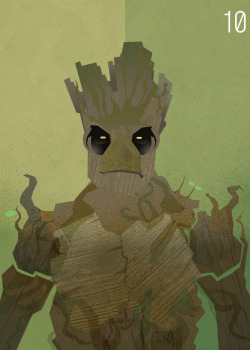 wolfiboi:  Pop culture series project: Groot