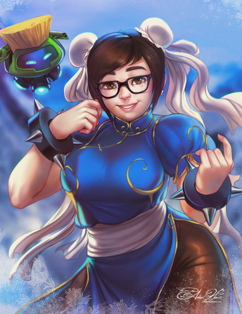 Porn Pics amberharrisart:Continuing my Cross-Overwatch