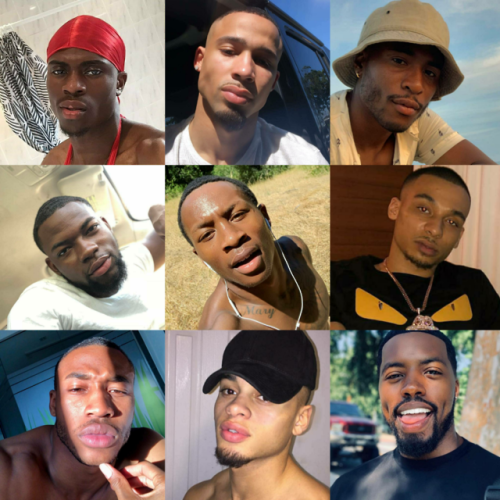 playboydreamz:  downtofuck513:  darkskinboy:  Follow us on Blameblackboys on Instagram!! All men posted are tagged/ID’d.   Black faces 🖤   ❤❤❤