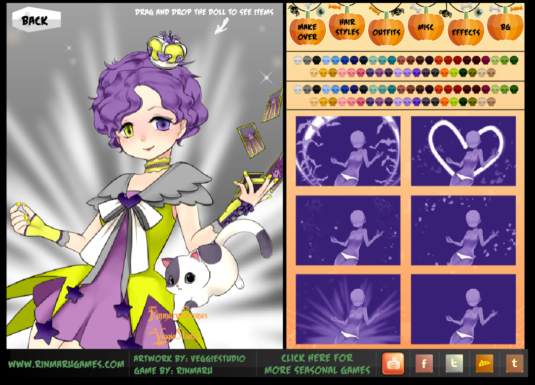 Dress up games, doll makers and character creators with the anime tag. ~