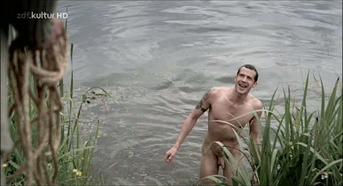 famousnudenaked:  Barnaby Metschurat ~ Frontal ~ Lenz (2009) pt. 3 