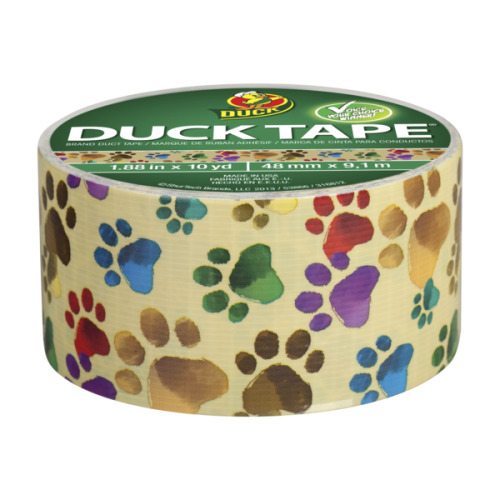 XXX This paw print duct tape is adorable! http://www.duckbrand.com/products/duck-tape/printed-duck-tape/1503 photo
