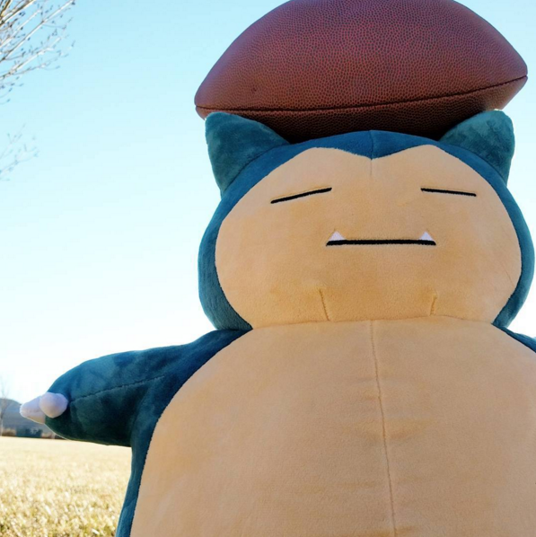 pokemon:                  Snorlax looks ready for the Super Bowl! Thanks for sharing,