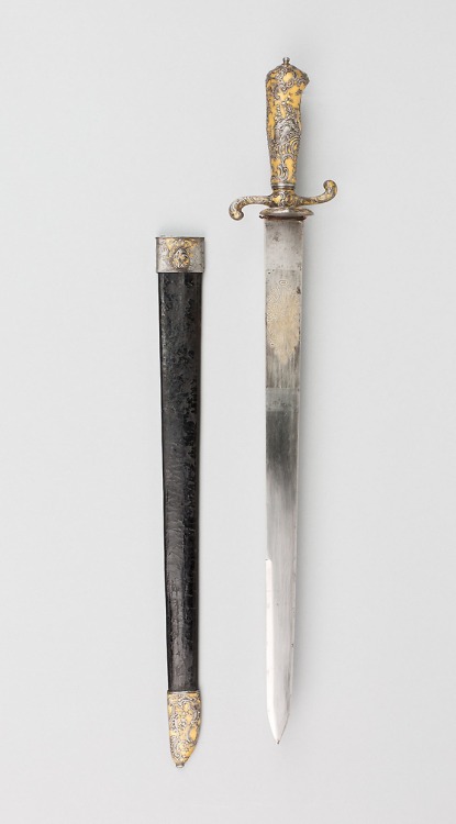 aic-armor:Hunting Hanger with Scabbard, 1740, Art Institute of Chicago: Arms, Armor, Medieval, and R