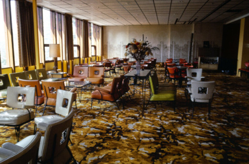 deadmotelsusa:Lobbies of Catskill Resorts along the Borscht Belt, 1960′s - 1970′sFrom top to bottom: