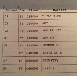 wwelcome-to-narnia:  welcome-to-the-potato-parade:  MY FRIEND POSTED HER SCHOOL SCHEDULE AND IM CRYING WHAT THE FUCK IS TITAN TIME?!  I think it’s a training session for killing titans 