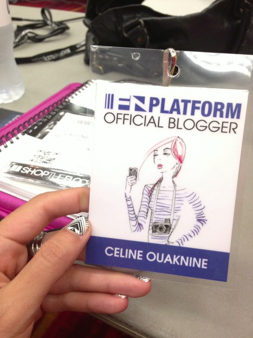 First day of #FNPlatform as a blogger for Footwear News! Exciting stuff :D