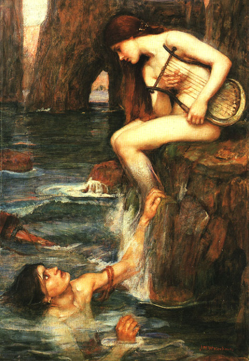 artist-waterhouse:The Siren, 1900, John William WaterhouseMedium: oil,canvaswww.wikiart.org/