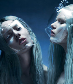 labsinthe:  &ldquo;Doves&rdquo; Ondria Hardin &amp; Anna Ewers photographed by Maurizio Bavutti for CR Fashion Book 2013 