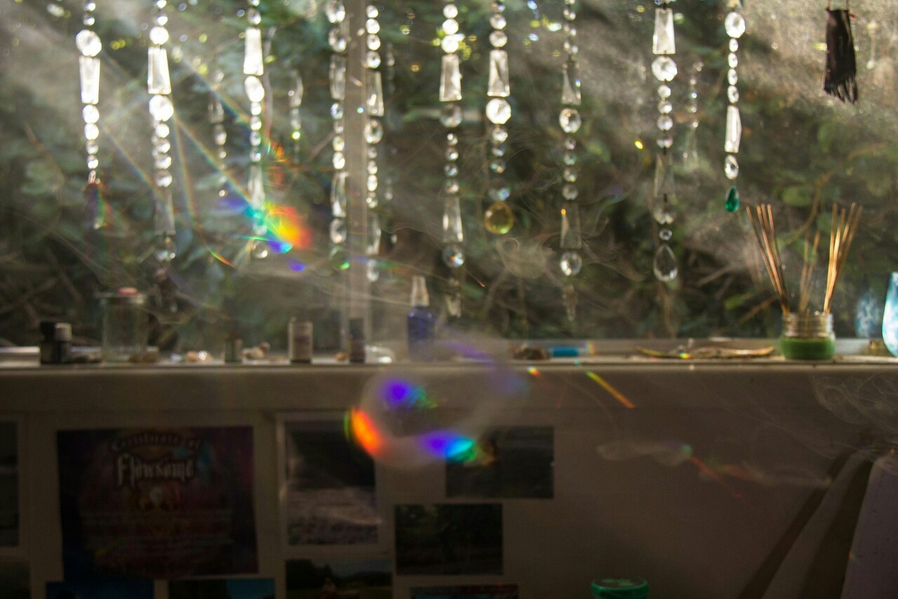 dreadedgrape:  Blowing rainbow smoke rings