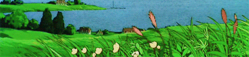 studio-ghibli-gifs:studio ghibli + grass rolling in the windrequested by benjaminmiedema