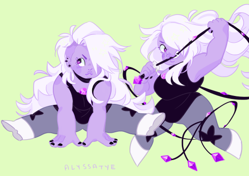 alyssaties:Yo but Amethyst’s new outfit with an undercut tho 